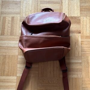 Matt and Nat Tan Faux Leather Backpack Bag